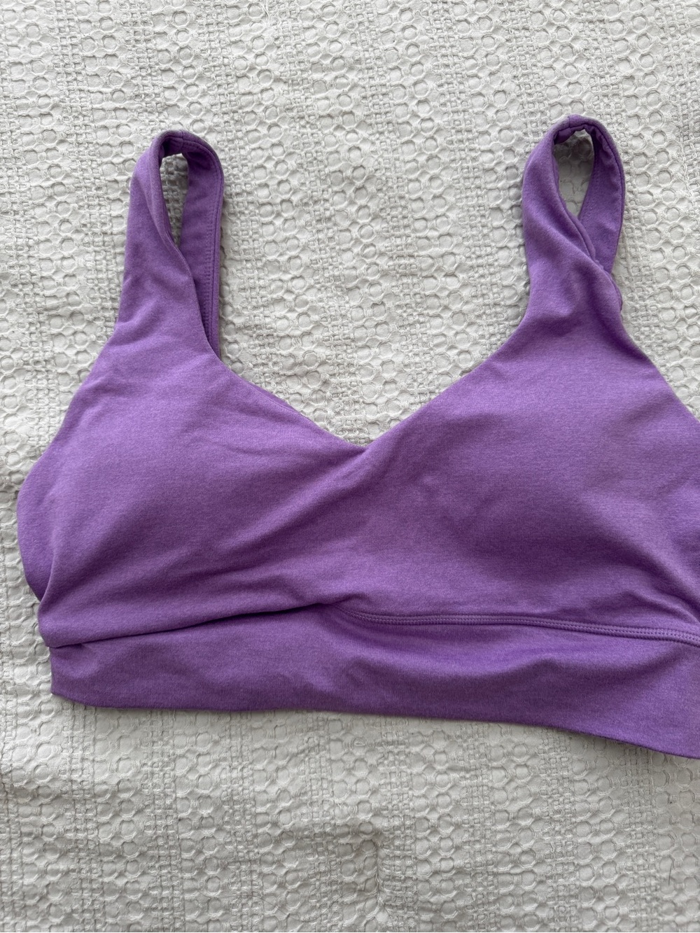 P'tula Lavender Purple Twist Back Sports Bra